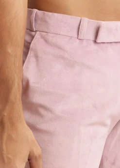 Lilac Indo Western Suit With Self Texture Work