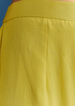 Lime Green Chinon Kurta Sharara Set With Choker Dupatta