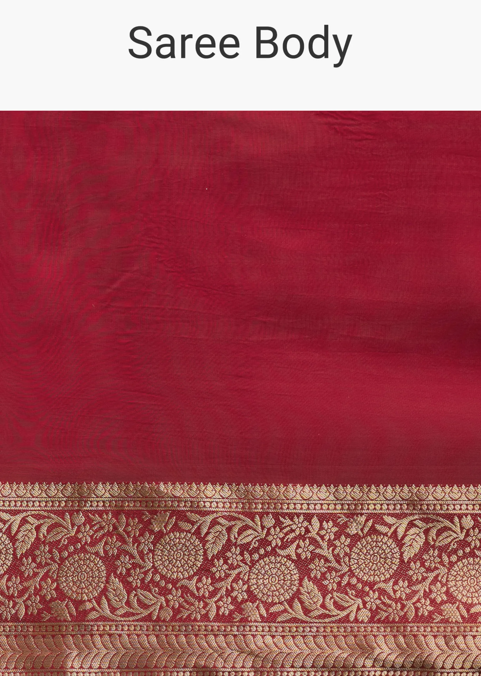 Maroon Dola Silk Saree With Zari Woven Border And Pallu