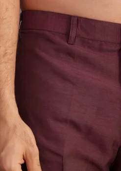 Maroon Kurta Set With Embroidered Jacket