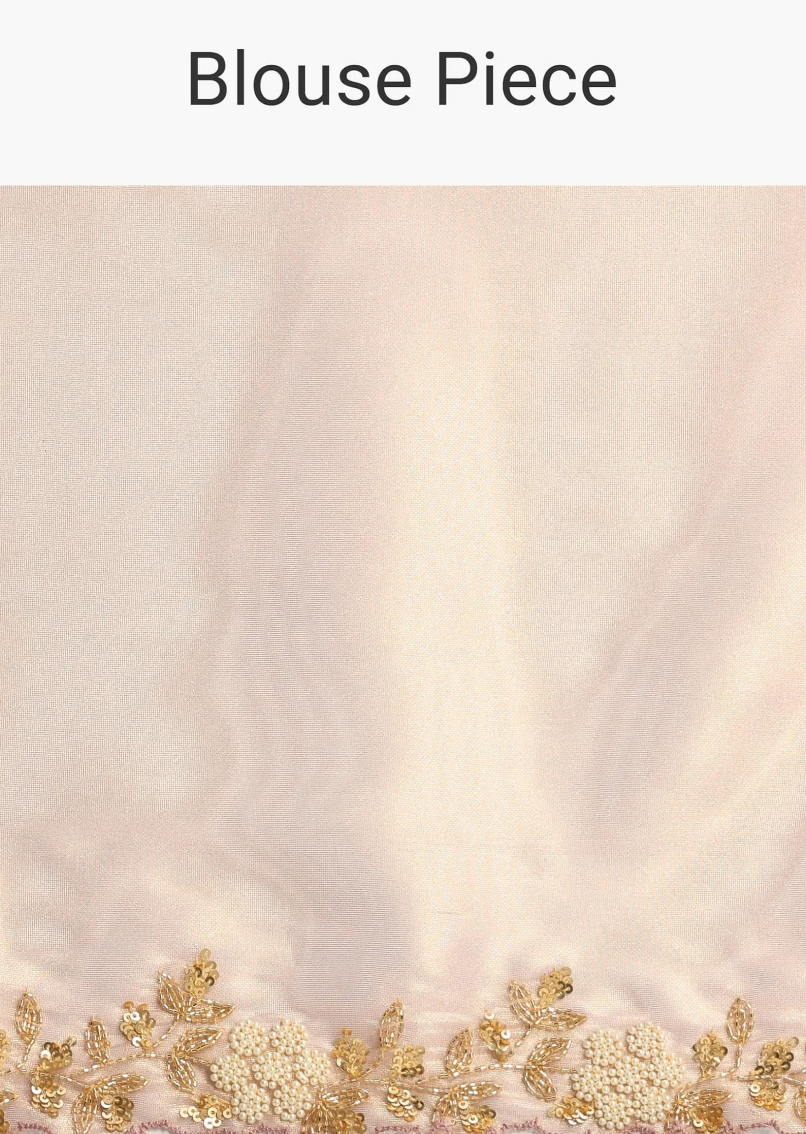 Mauve Tissue Saree In White Moti And Cut Dana Embroidery Buttis, Border Has Cutwork Embroidery Detailing