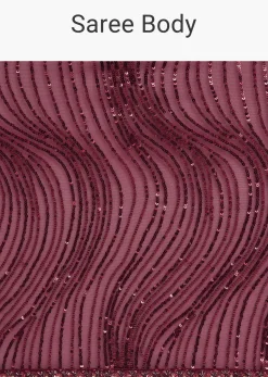 Mulberry Purple Sequins Saree With An Embellished Border
