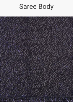 Navy Blue Heavy Sequins Saree