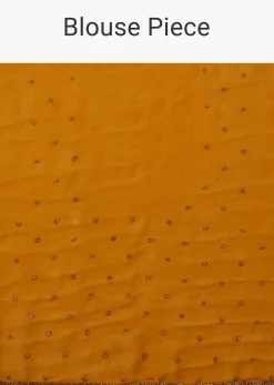 Ocher Yellow Festive Saree Kashmiri Embroidered In Georgette
