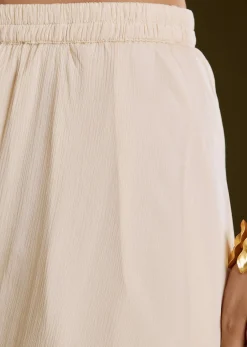Off White Chinon Cape Suit With Zardosi And Moti Embroidery