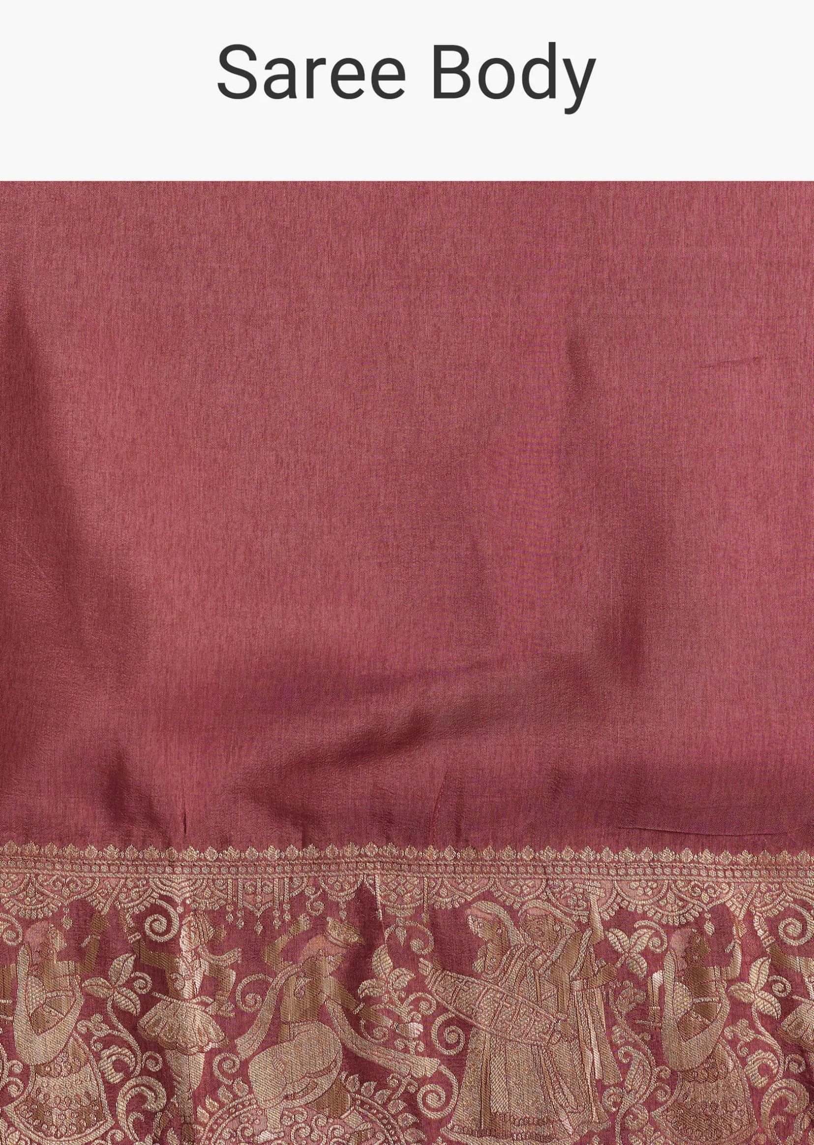 Onion Pink Dola Silk Saree With Zari Motifs Pallu