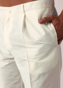 Opulent Gold Silk Kurta Set For Men