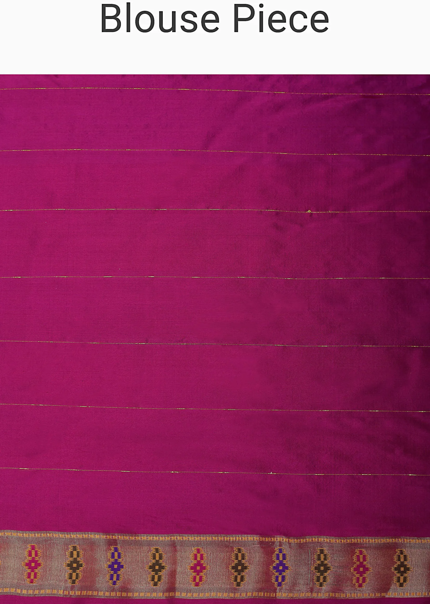 Orange And Pink Banarasi Ikat Patola Weave Saree With Unstitched Blouse Piece
