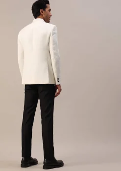 Pearl White Jodhpuri Suit