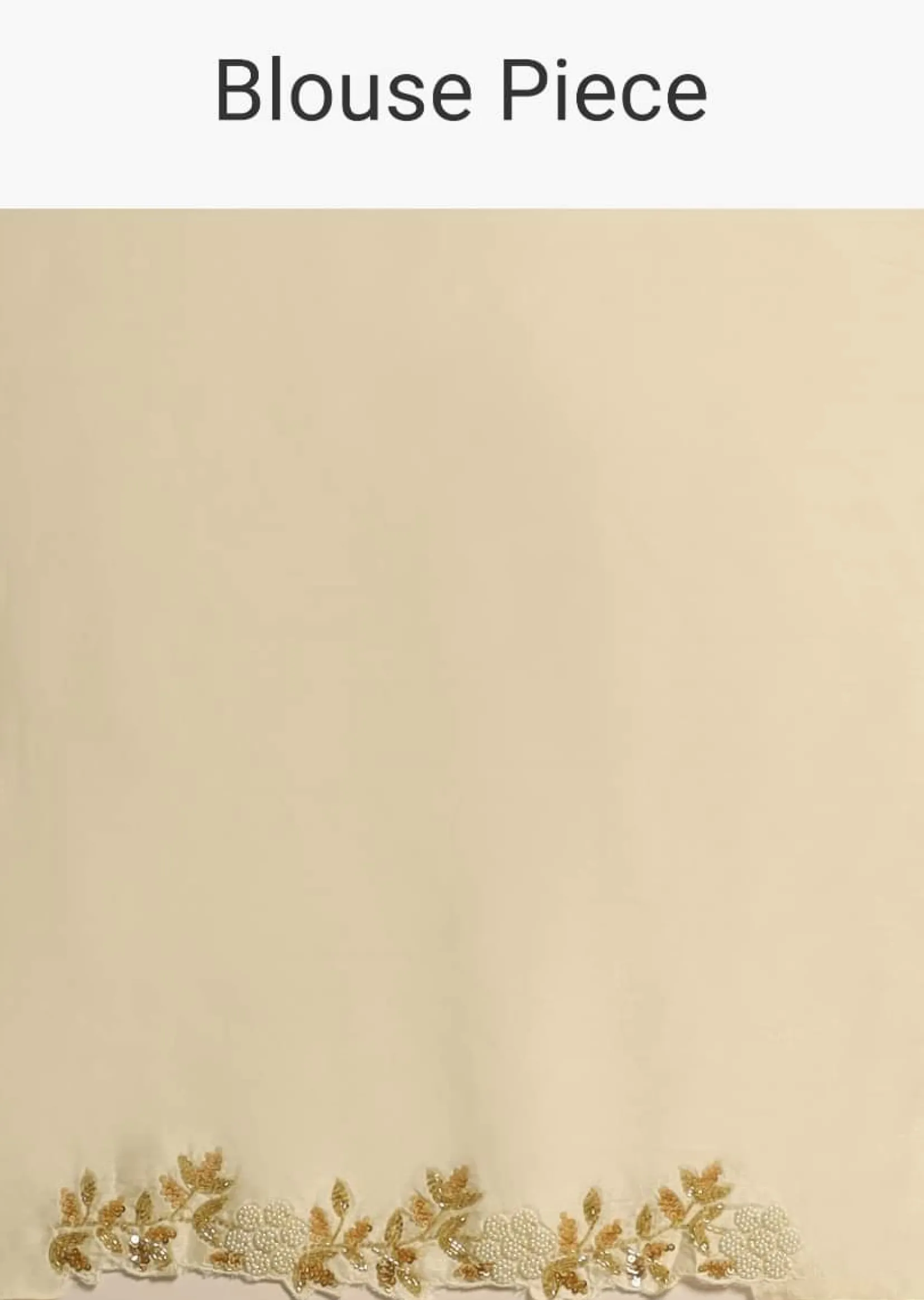 Pearl White Saree In Organza With Floral Print All Over And Moti Embroidered Border Along With Unstitched Blouse