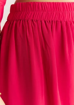 Pink Crepe Kurta Set With Zardosi And Sequins Dupatta