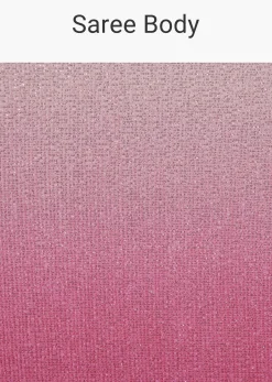Pink Ombre Sequins Saree With Scallop Border
