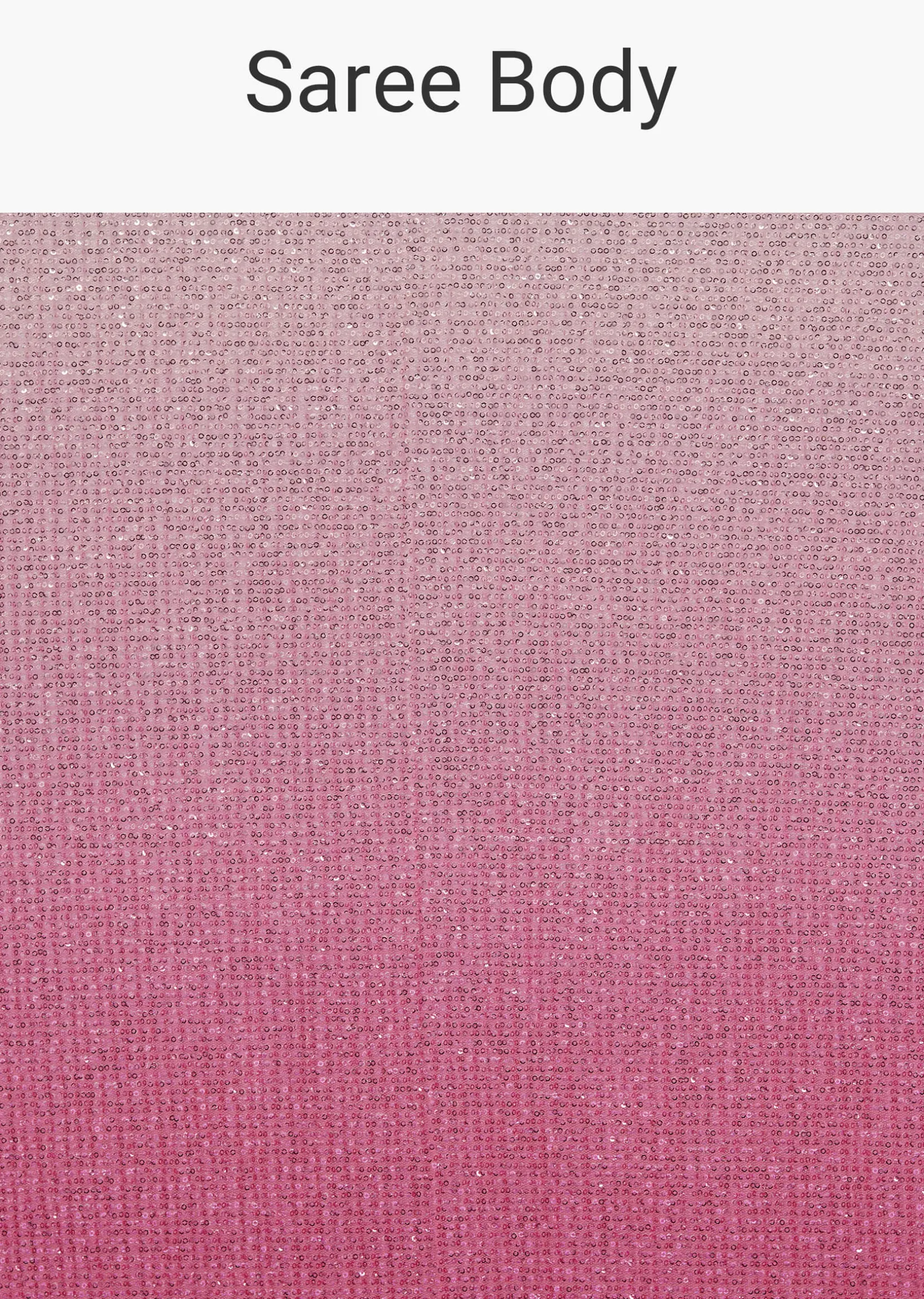 Pink Ombre Sequins Saree With Scallop Border