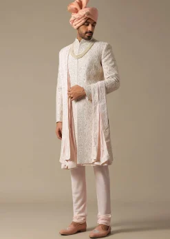Pink Opulence Sherwani Set For Grooms