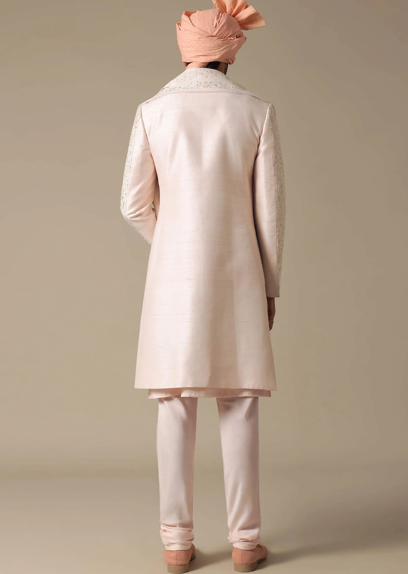 Pink Opulence Sherwani Set For Grooms