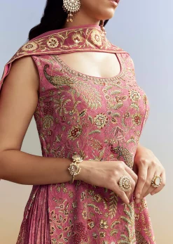 Pink Printed Palazzo Set