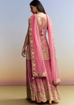 Pink Printed Palazzo Set