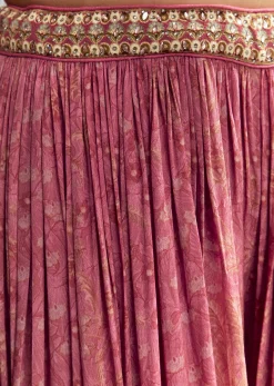 Pink Printed Palazzo Set