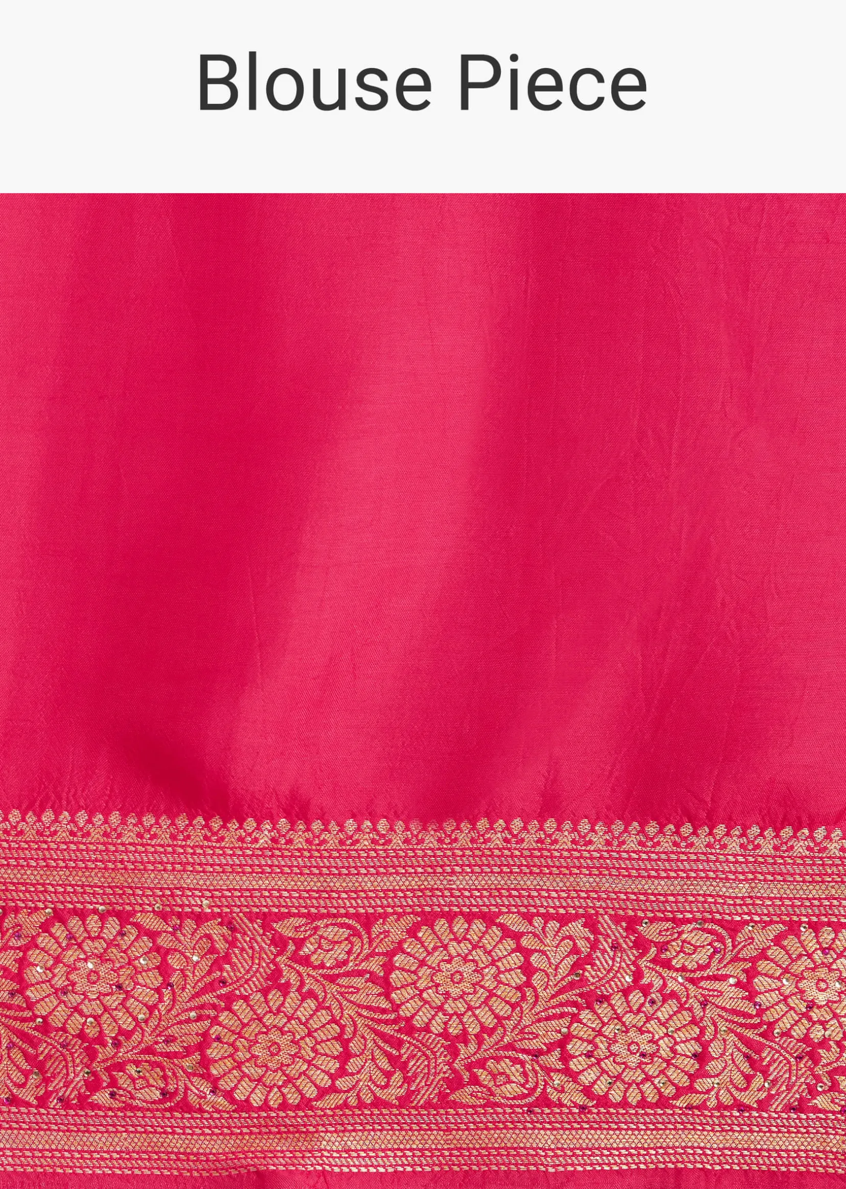 Pink Satin Organza Saree With Floral Jaal Weave