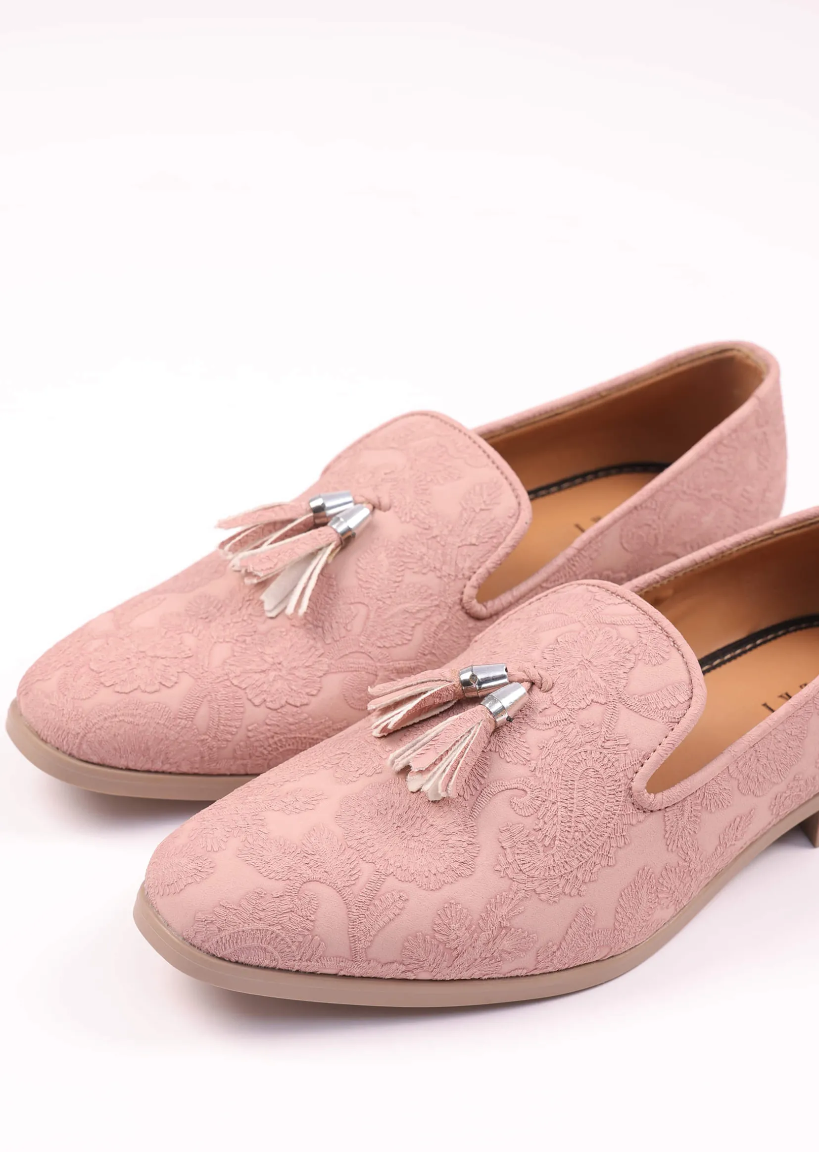 Pink Vegan Leather Tassel Jutti