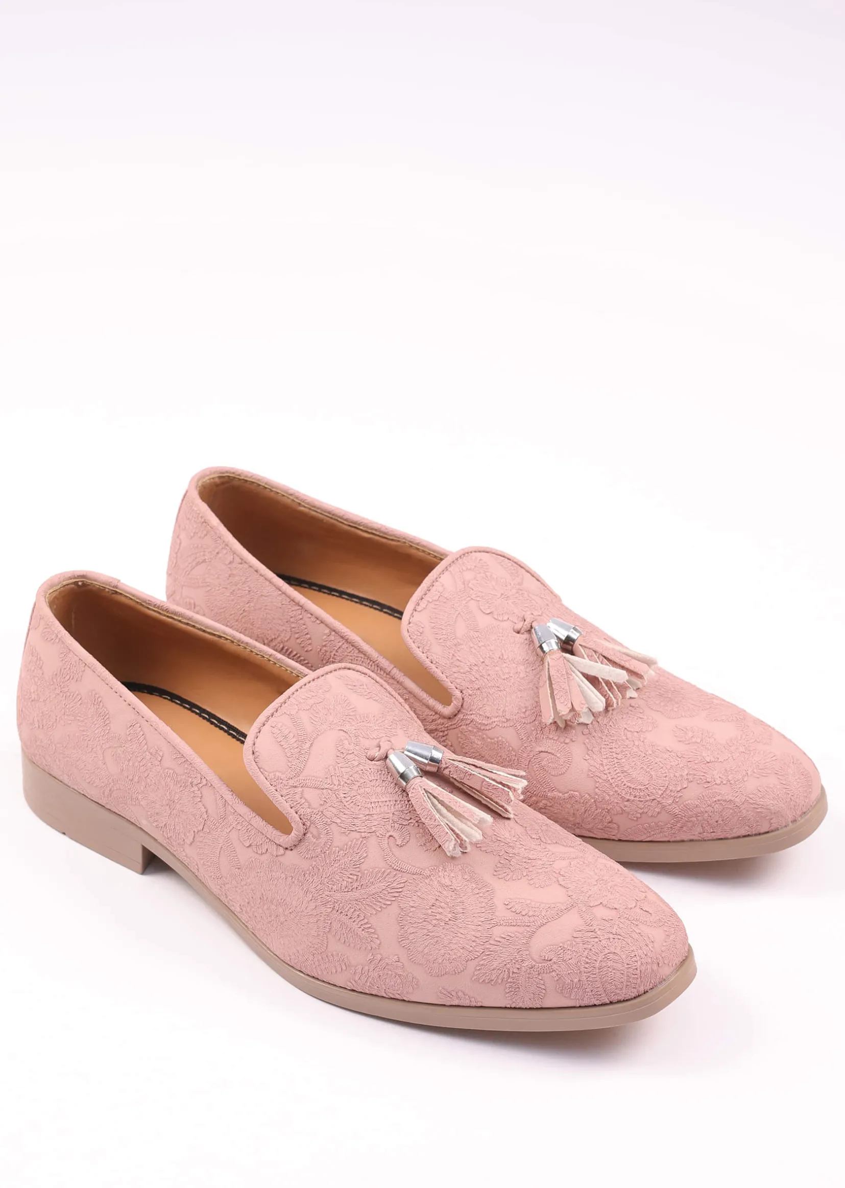 Pink Vegan Leather Tassel Jutti