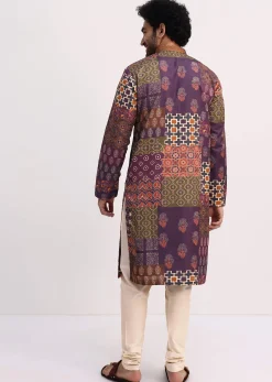 Printed Multicolor Kurta Pyjama Set