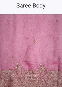 Purple Crush Tissue With Scallop Embroidered Border