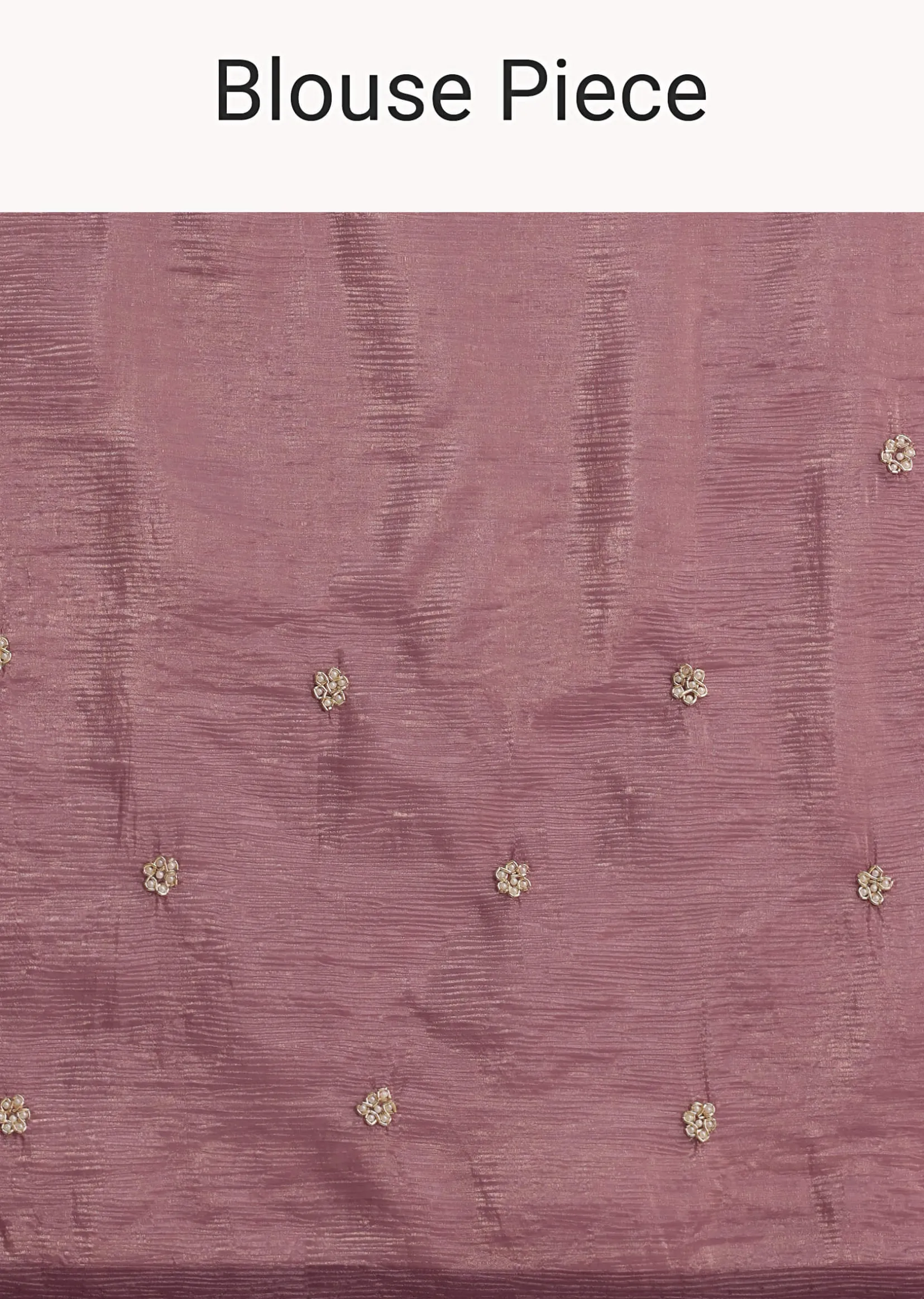 Purple Crushed Tissue Saree With Sequin Embellishments