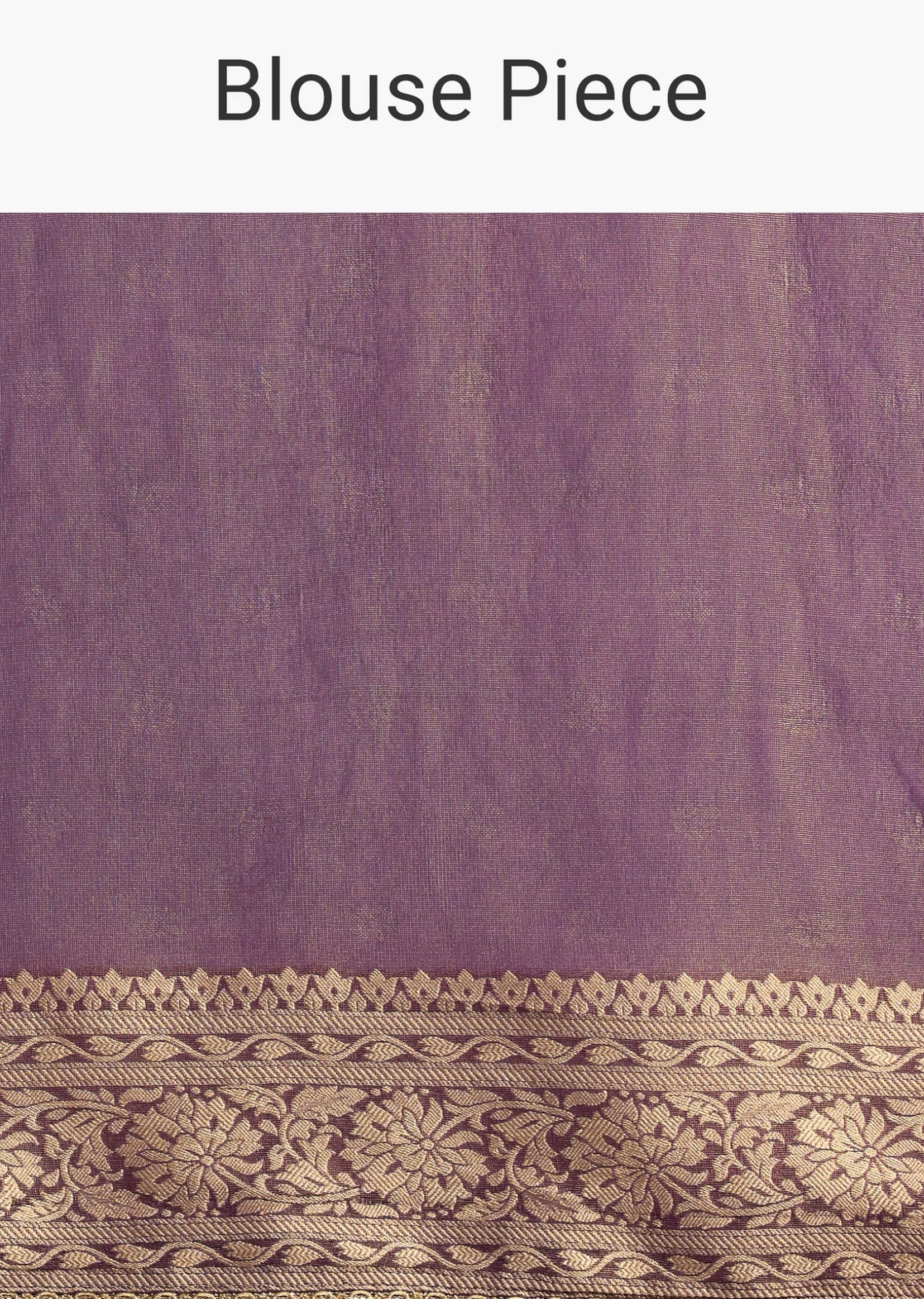 Purple Dual Shaded Khaddi Georgette Saree With Zari Brocade Pallu Border