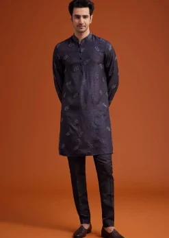 Purple Embroidered Jodhpuri Set