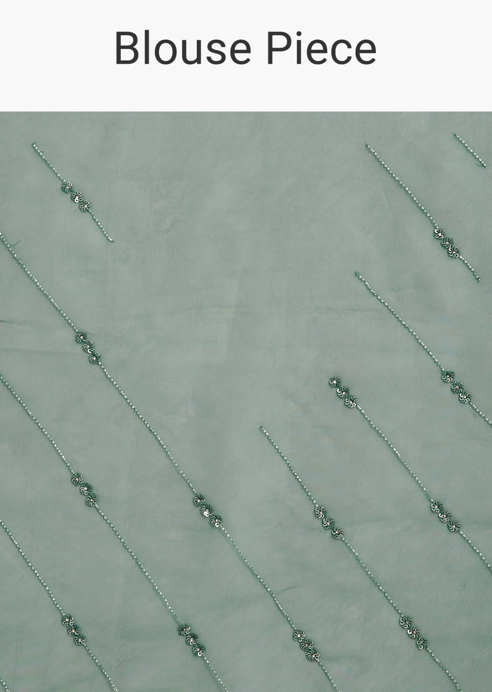 Purple Green Shaded Organza Saree With Cutdana Sequin Embroidery