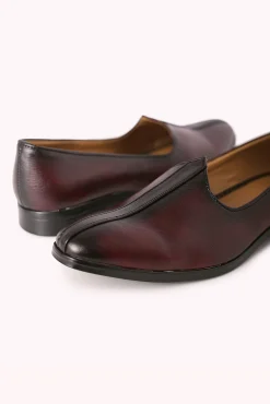 Purple Shaded Juttis with Block Heels