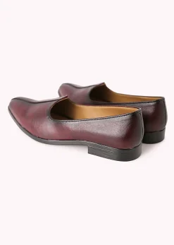 Purple Shaded Juttis with Block Heels