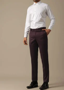 Purple Tuxedo With Intricate Cut Work