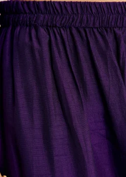 Purple Zardosi Work Dola Silk Kurta Set With Organza Dupatta