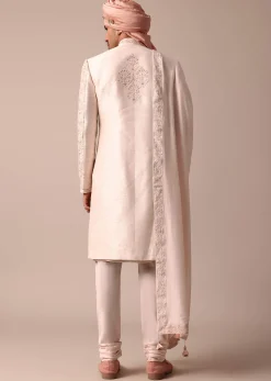 Radiant Pink Sherwani With Heavy Embroidery Work