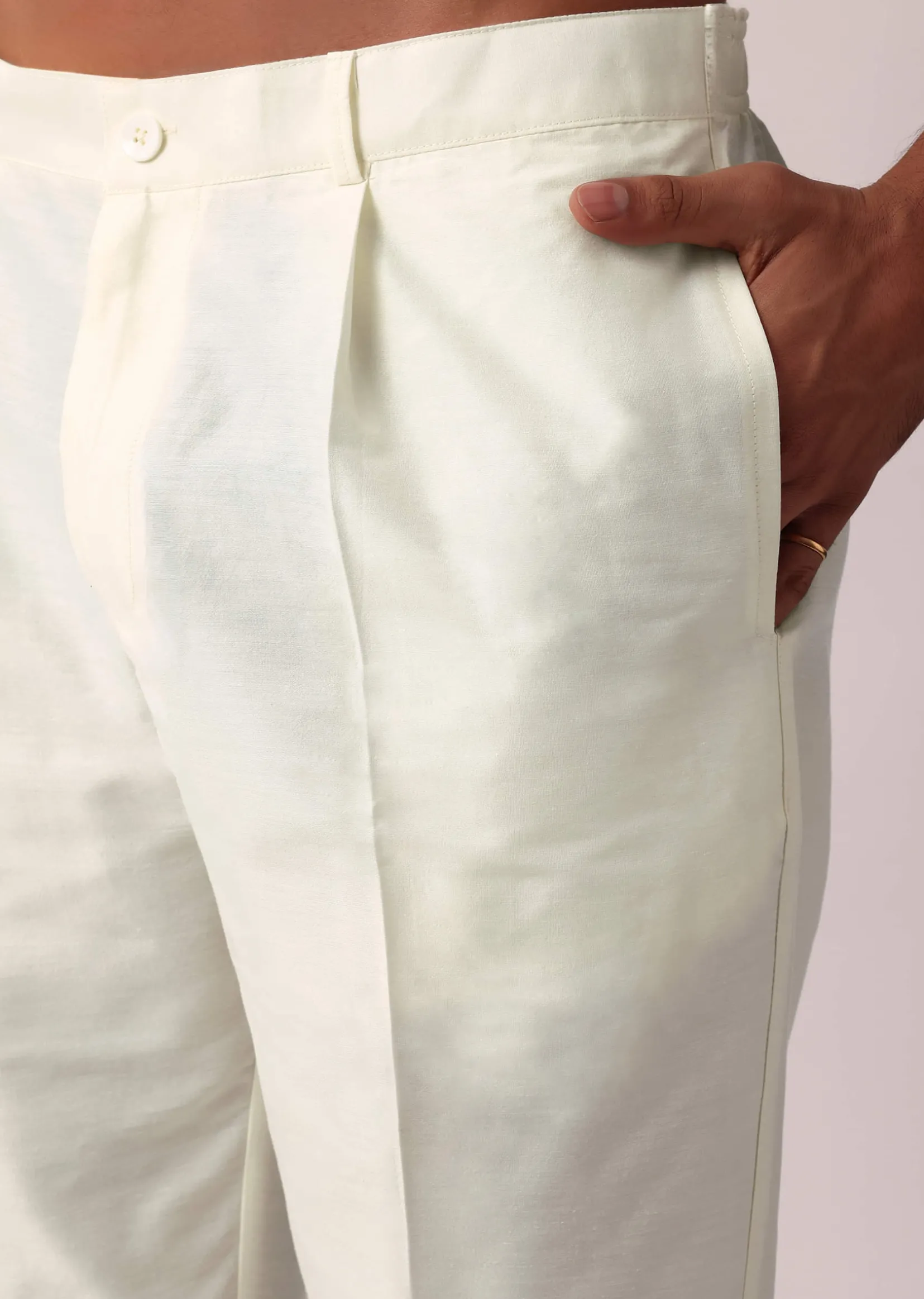 Radiant Yellow Silk Kurta Set For Men