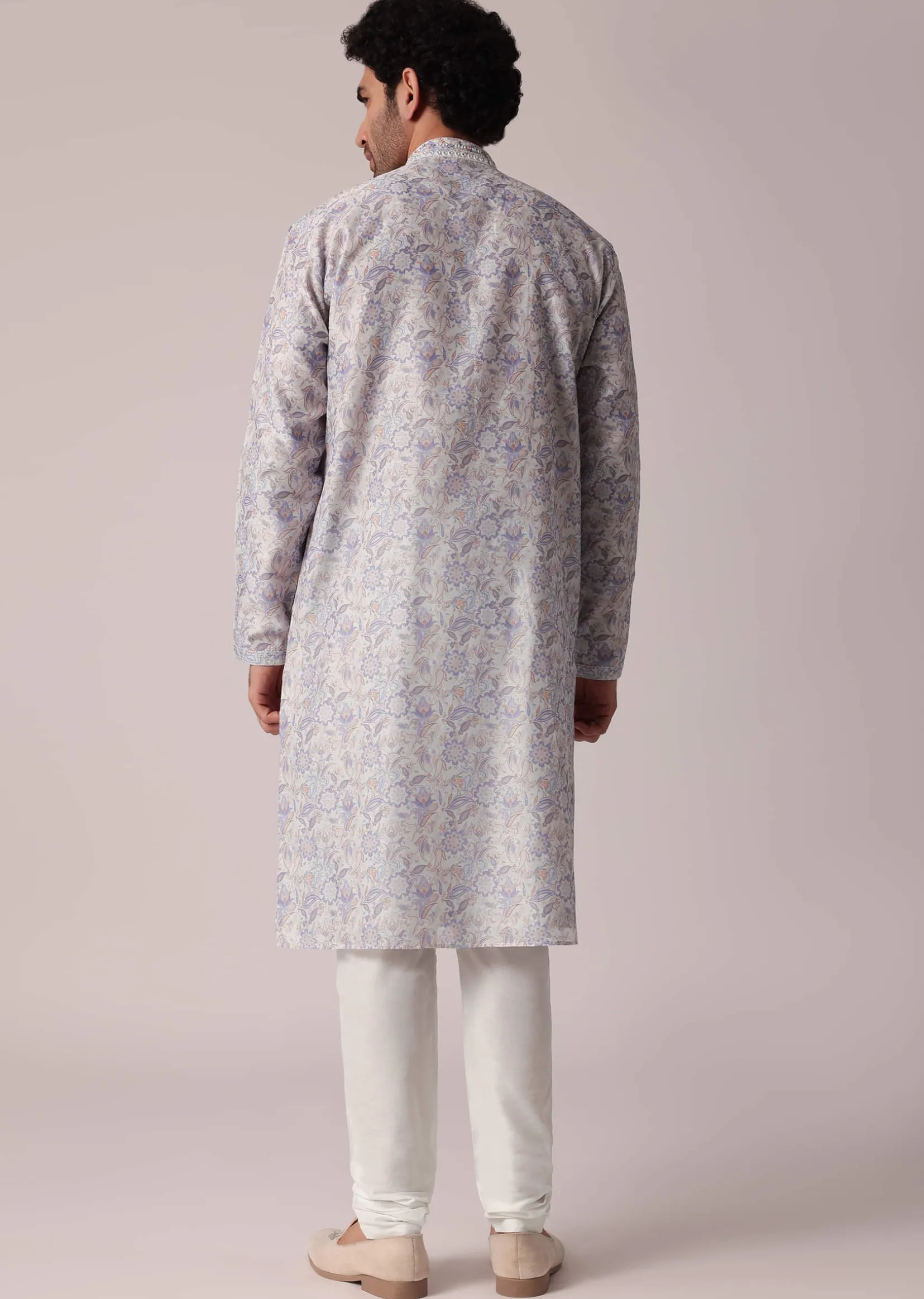 Regal Purple Kurta Set For Men