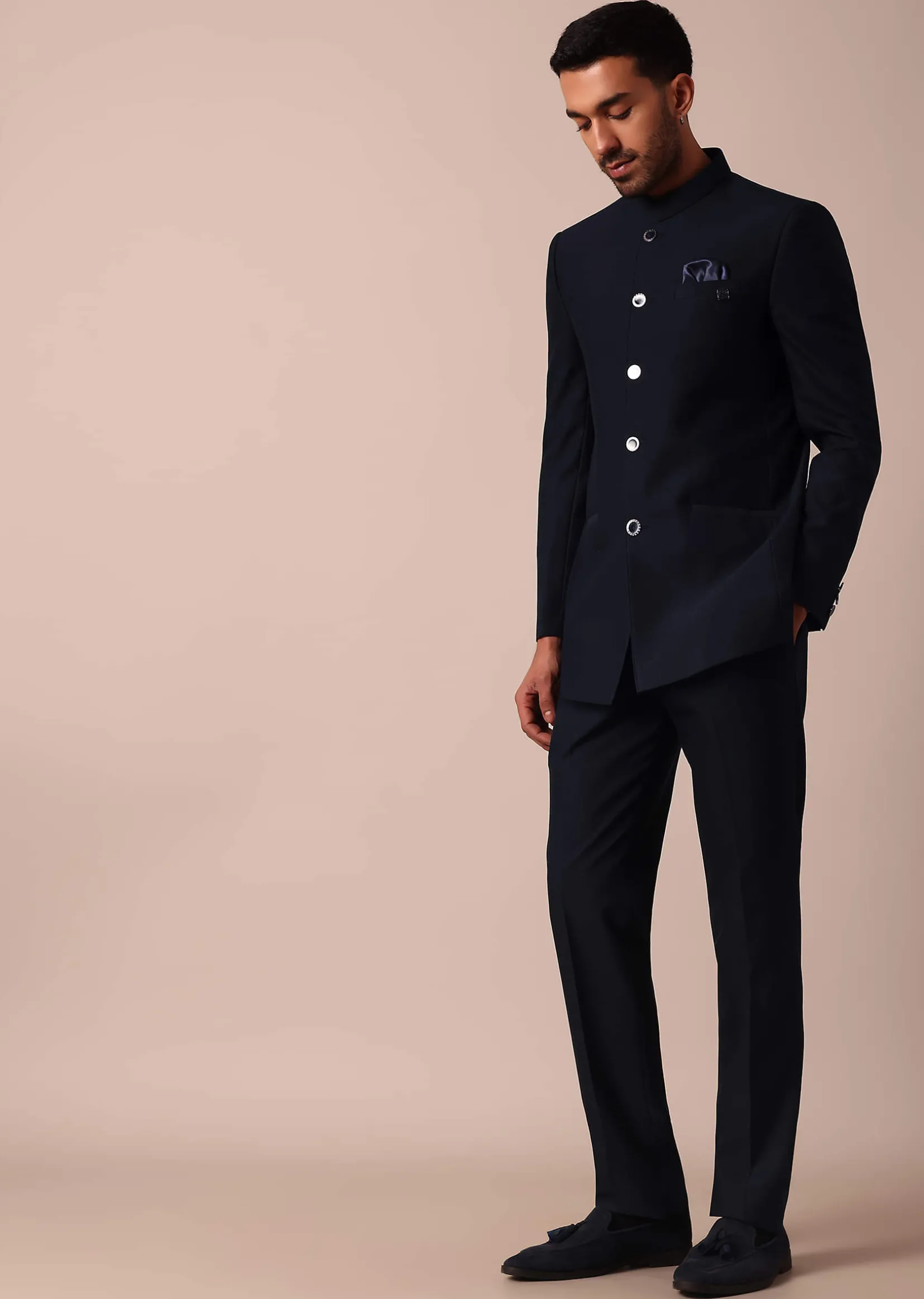 Royal Blue Bandhgala Jodhpuri Suit
