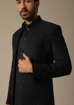 Royal Purple Radiance Sherwani Set
