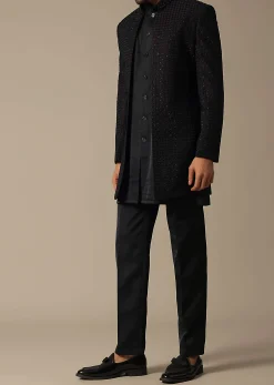 Royal Purple Radiance Sherwani Set