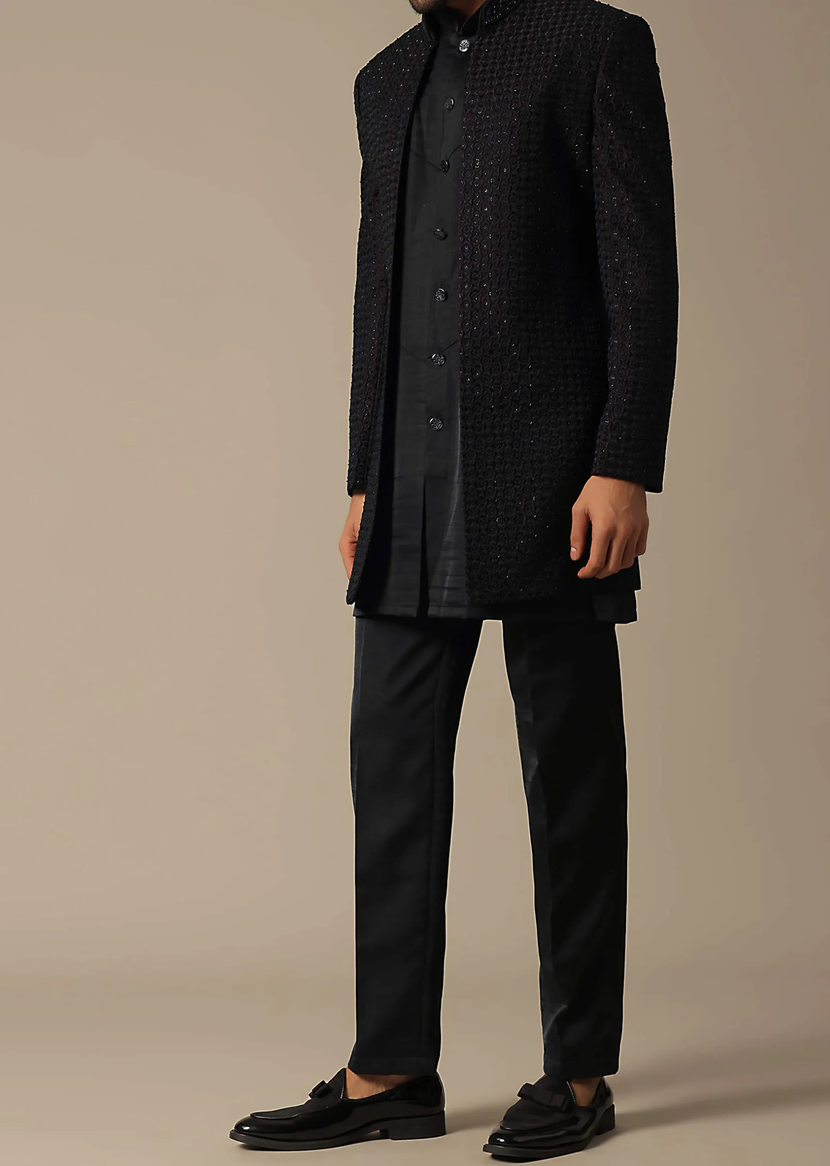 Royal Purple Radiance Sherwani Set