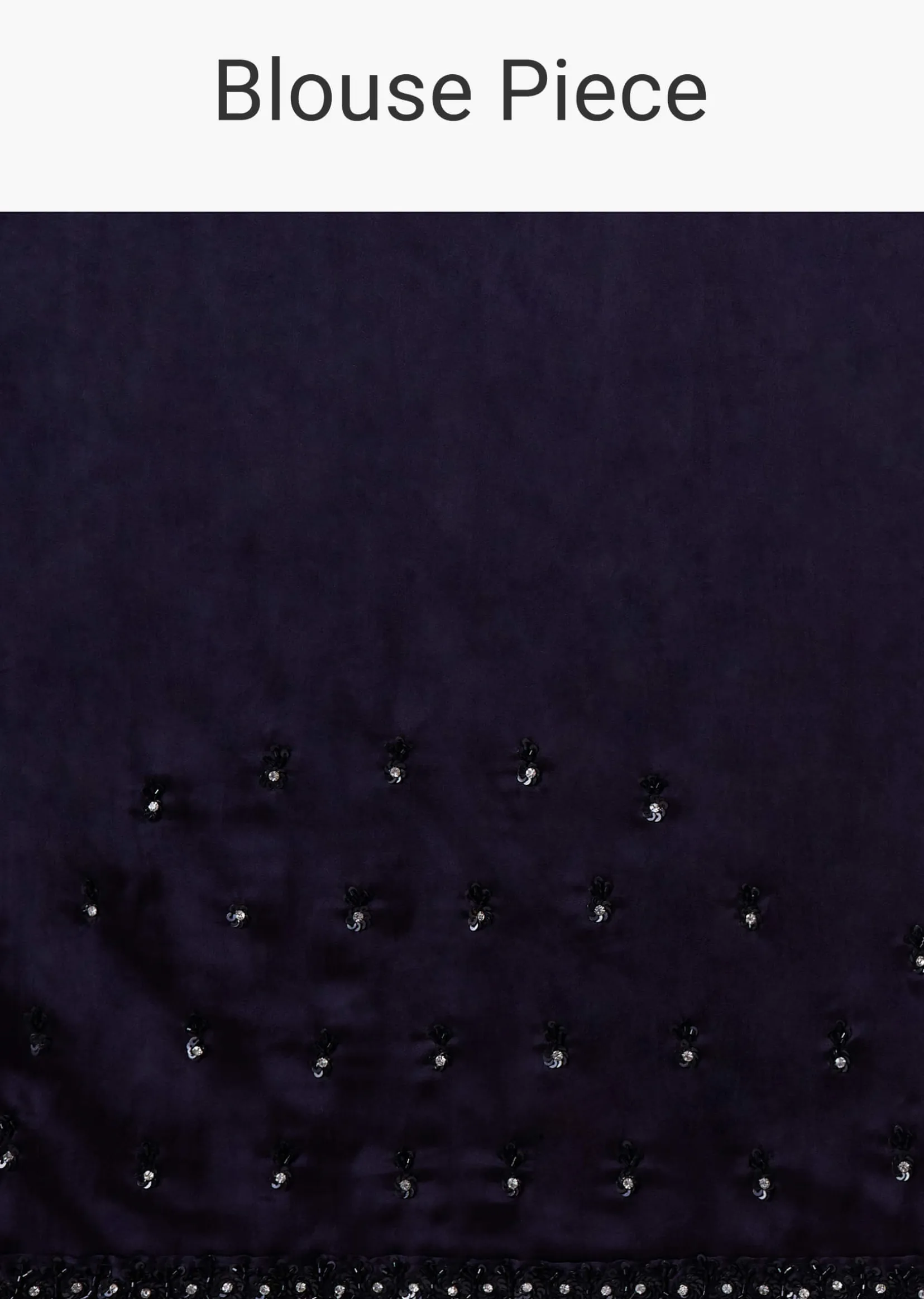 Shimmery Black Sequins Saree With An Embellished Border