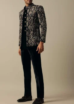 Stylish Black Indowestern Set For Men