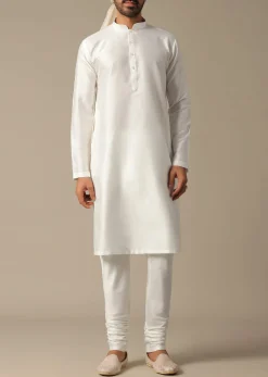 White Elegance Sherwani Set For Grooms