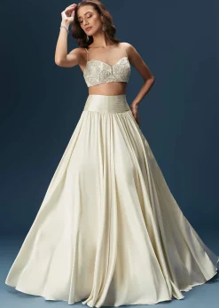 White Lehenga With Embroidered Jacket