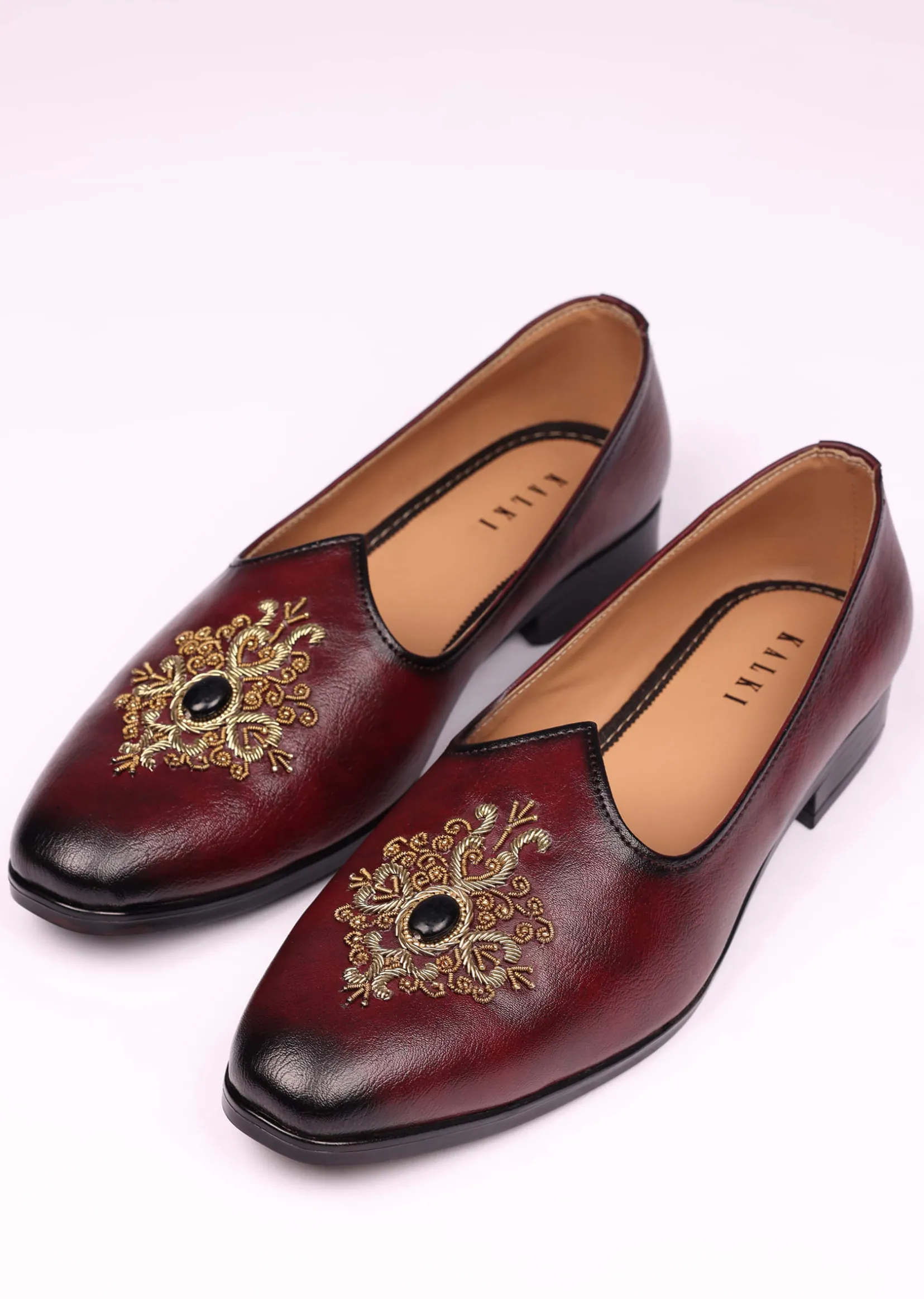 Wine Handwork Jutti For Men