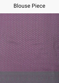 Wine South Resham Silk Saree With Woven Work And Unstitched Blouse Fabric