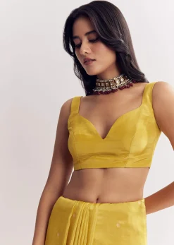 Yellow Dola Silk Paithani Saree With Dollar Butti And Multicolor Motif