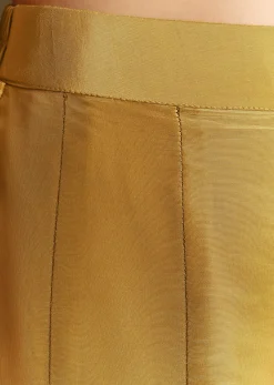 Yellow Palazzo Suit With Resham Kurta Dupatta